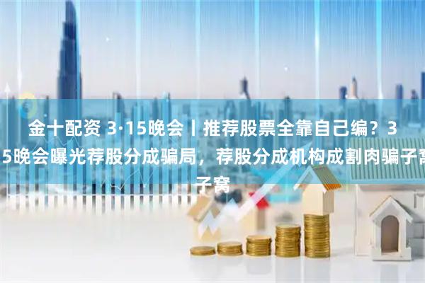 金十配资 3·15晚会丨推荐股票全靠自己编？315晚会曝光荐股分成骗局，荐股分成机构成割肉骗子窝