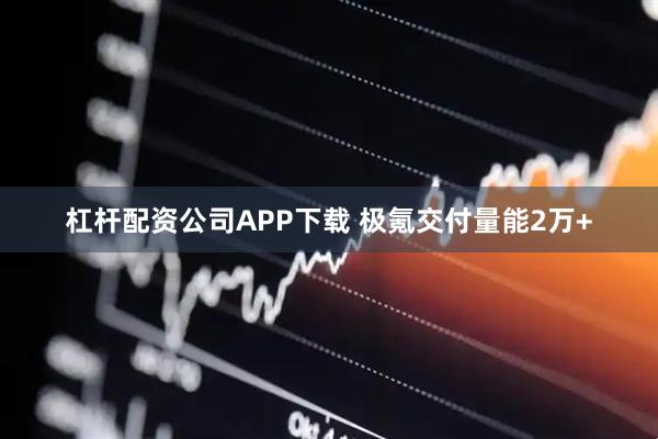 杠杆配资公司APP下载 极氪交付量能2万+
